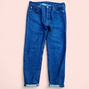 Levi's Made & Crafted 1980’s Selvedge 501’s Big E Relaxed Fit Deep Blue Jeans